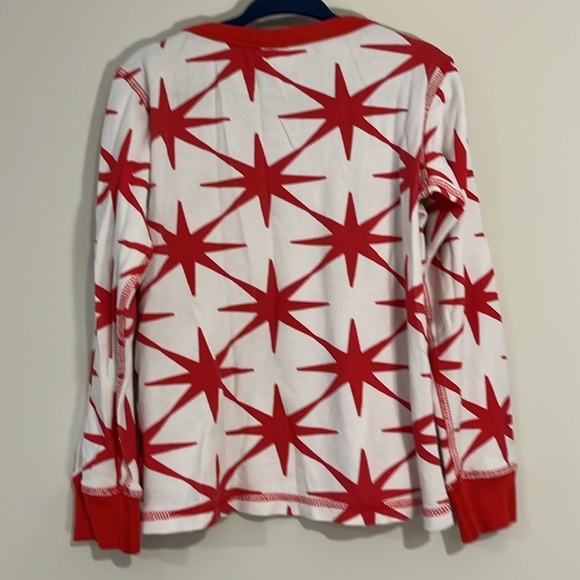 MASALA KIDS Youth 5 100% Cotton Long Sleeve Star Fireworks Red White Unisex - Picture 5 of 5